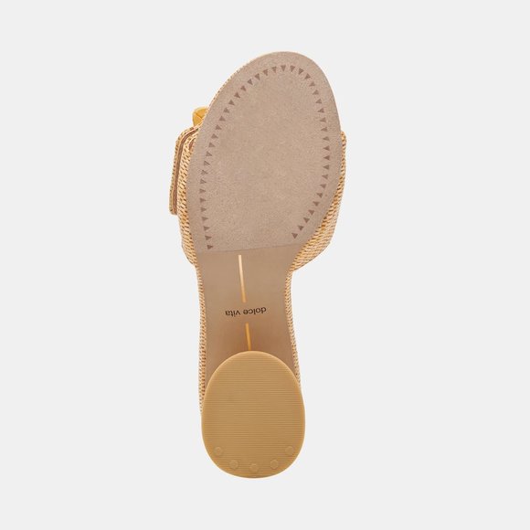 NEW DOLCE VITA Made In Brazil Lucey Heeled Sandals warm natural 252 3M2 - Picture 10 of 12